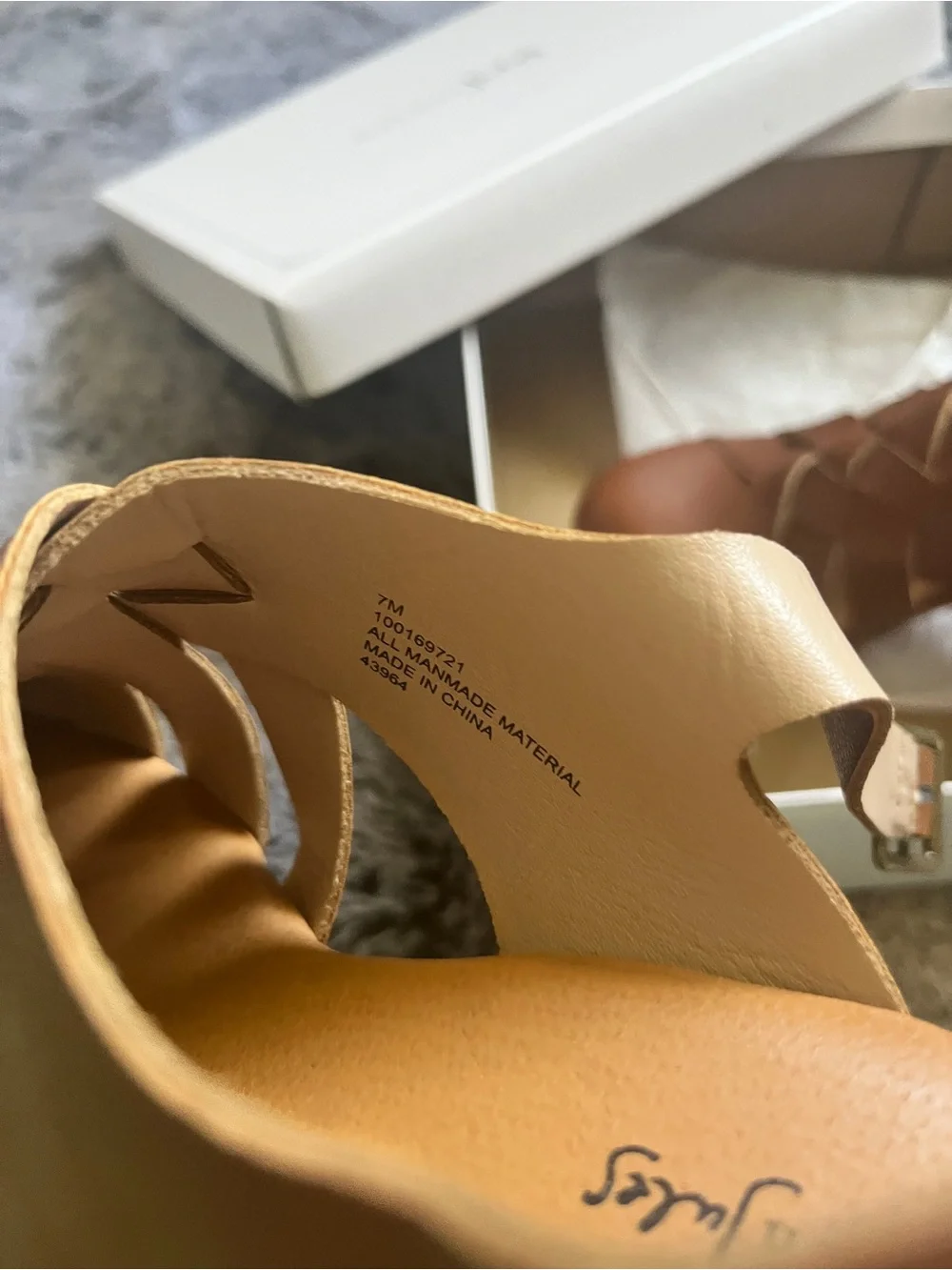 Maison Jules Brown Studded Platform Sandals